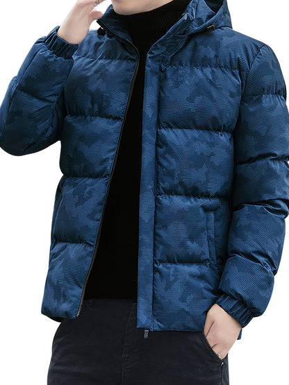 Blouson Décontracté d'Hiver Camouflage à Capuche pour les Hommes | Idéal pour l'hiver