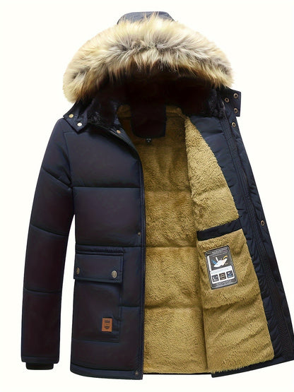 Veste à Capuche avec Fermeture Éclair et Manches Longues pour les Hommes | Idéal pour l'hiver