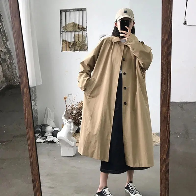 Manteau Trench Oversize Style Coréen pour les Femmes | Idéal pour l'hiver