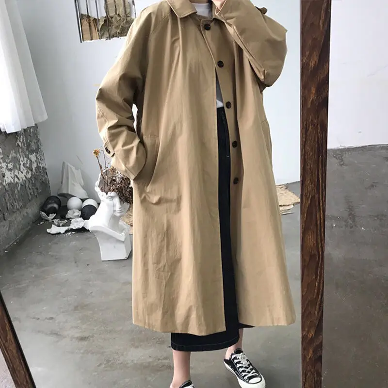 Manteau Trench Oversize Style Coréen pour les Femmes | Idéal pour l'hiver