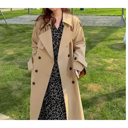 Manteau Trench Long Élégant Luxe pour les Femmes | Idéal pour l'hiver