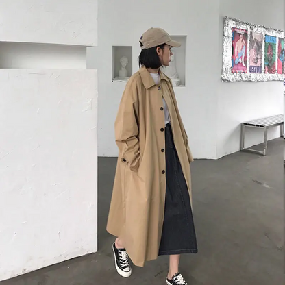 Manteau Trench Oversize Style Coréen pour les Femmes | Idéal pour l'hiver