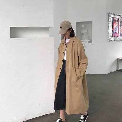 Manteau Trench Oversize Style Coréen pour les Femmes | Idéal pour l'hiver