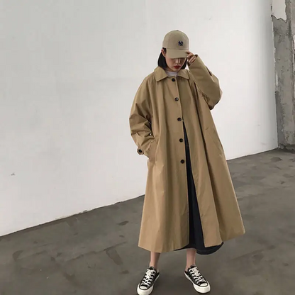 Manteau Trench Oversize Style Coréen pour les Femmes | Idéal pour l'hiver