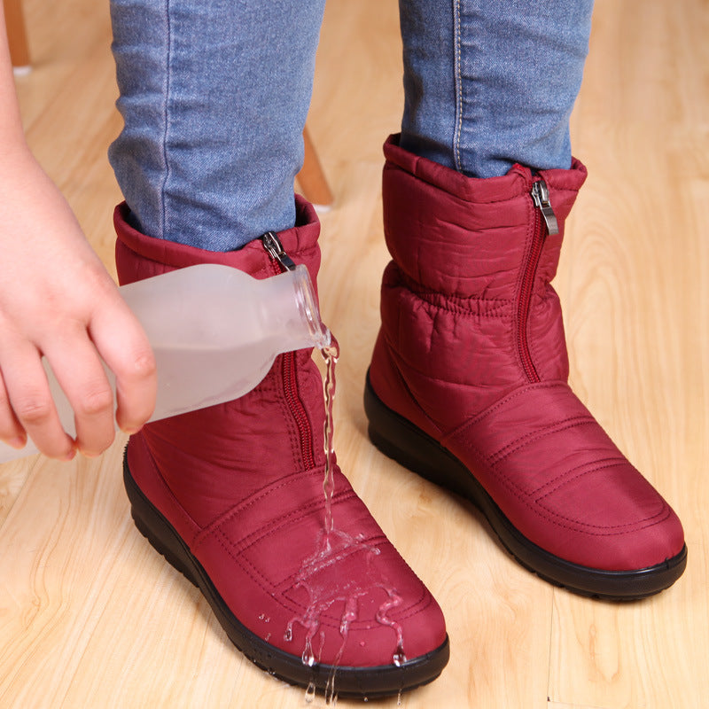 Bottines Plates Décontractées Imperméables d'Hiver pour les Femmes | Idéal pour une utilisation quotidienne