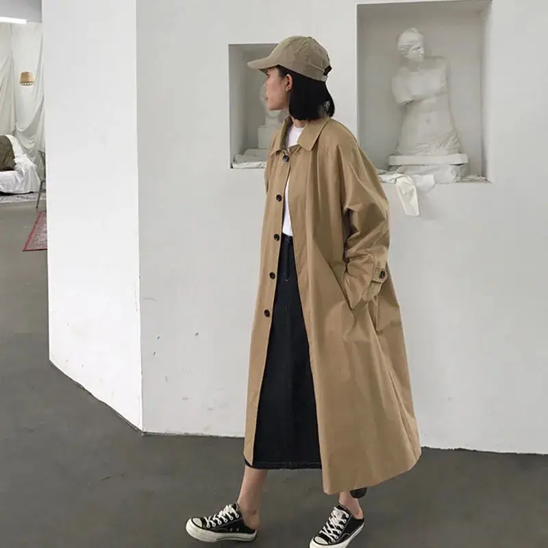 Manteau Trench Oversize Style Coréen pour les Femmes | Idéal pour l'hiver