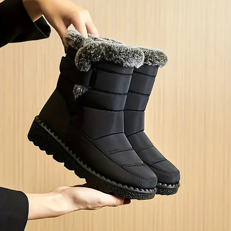 Bottes de Neige Imperméables avec Design Confortable d'Hiver pour les Femmes | Idéal pour une utilisation quotidienne