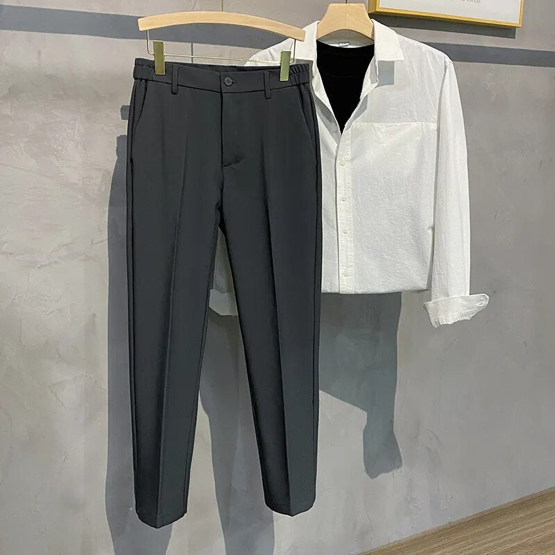 Pantalon de Costume Stretch Décontracté avec Poches pour les Femmes | Parfait pour les journées décontractées