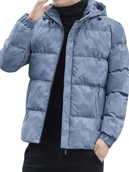 Blouson Décontracté d'Hiver Camouflage à Capuche pour les Hommes | Idéal pour l'hiver