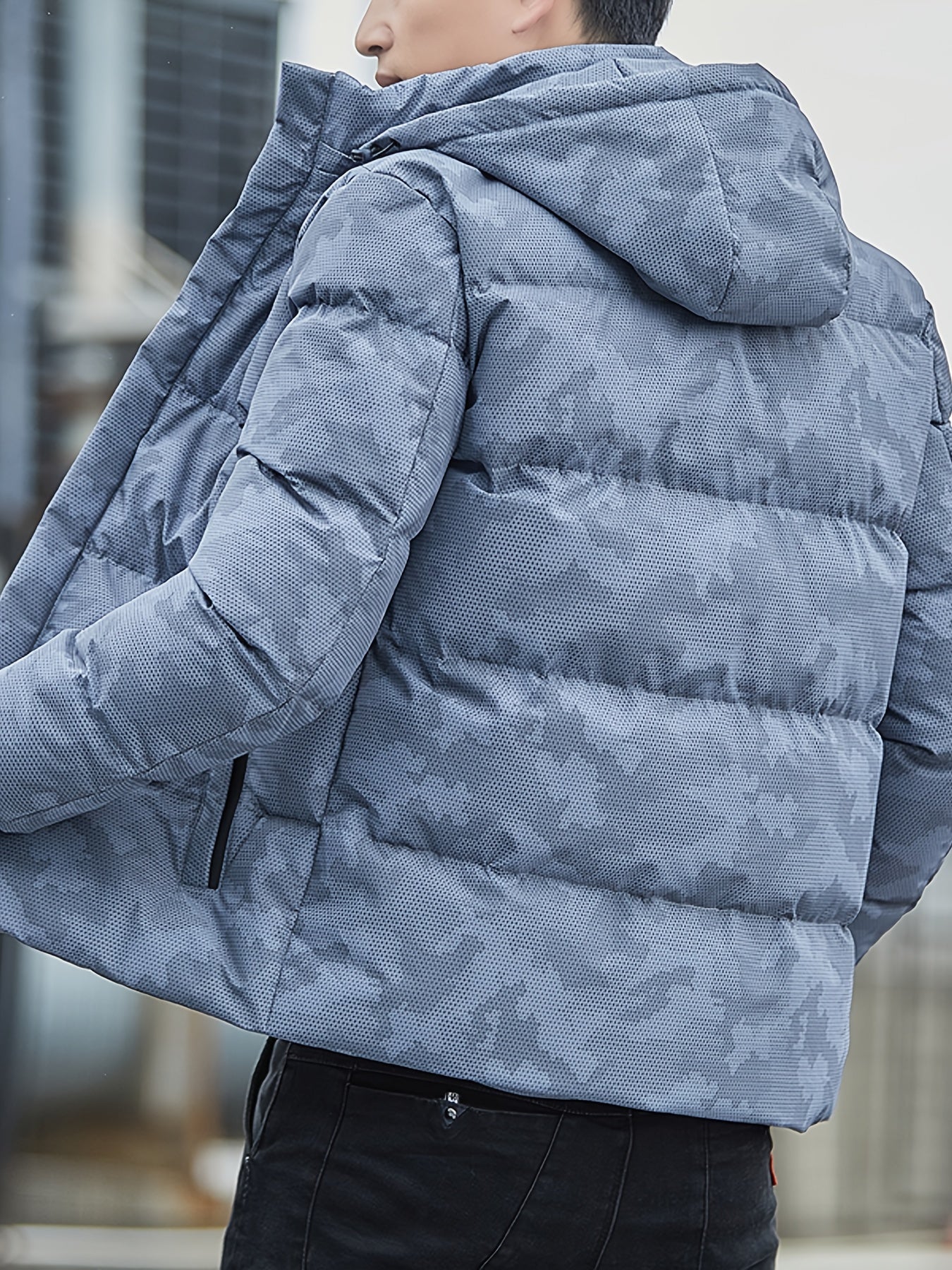 Blouson Décontracté d'Hiver Camouflage à Capuche pour les Hommes | Idéal pour l'hiver