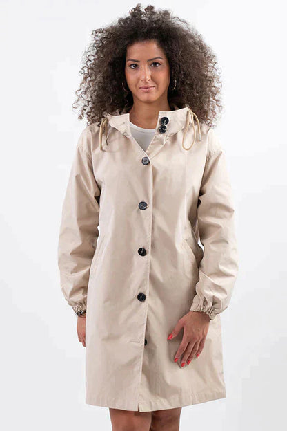 Veste de Pluie Chic Imperméable Coupe-Vent Oversized avec Capuche pour les Femmes | Idéal pour l'hiver