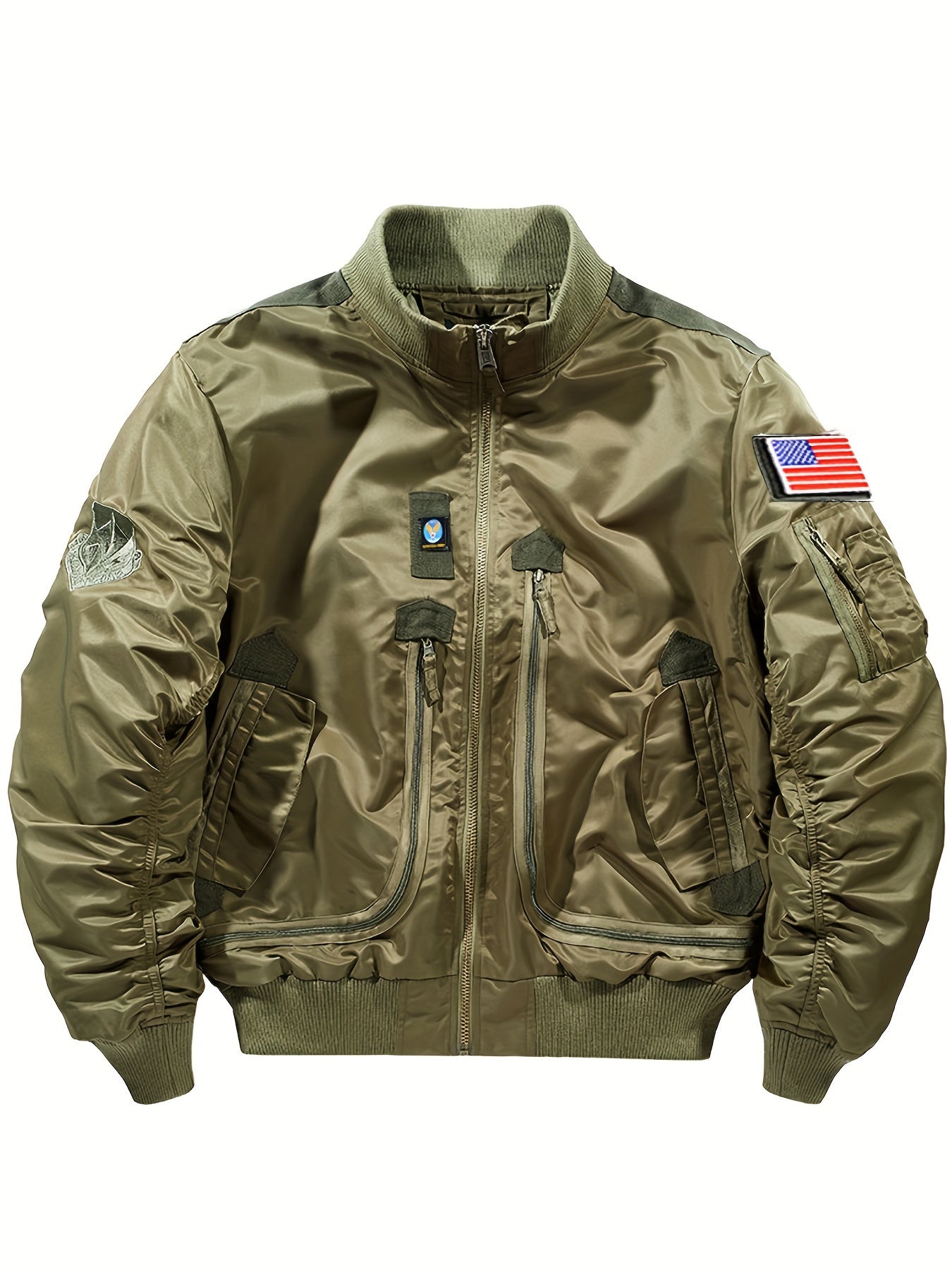 Veste Bomber Chaude À Col Montant Pour Les Hommes | Parfait pour les Activités de Plein Air