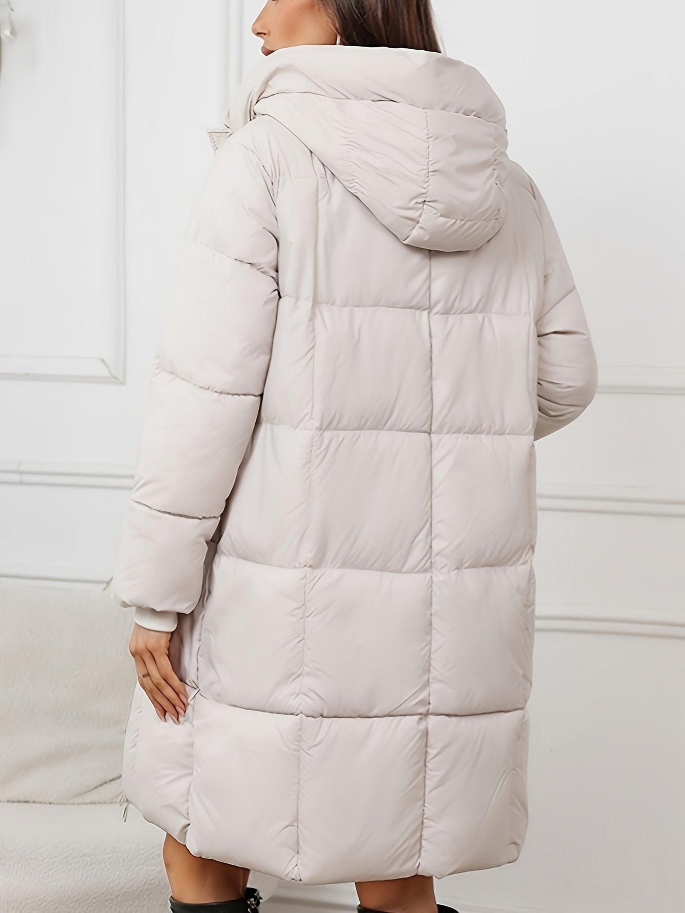 Manteau Mi-Long à Capuche Chic pour l'Hiver pour les Femmes | Idéal pour l'hiver