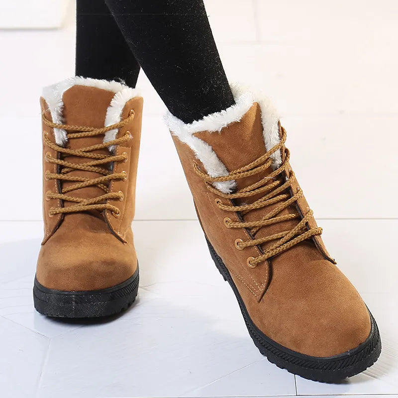 Bottines Décontractées d'Hiver avec Doublure en Laine pour les Femmes | Idéal pour une utilisation quotidienne