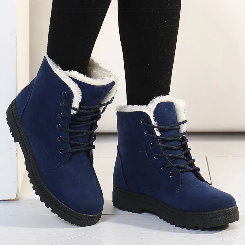 Bottines Décontractées d'Hiver avec Doublure en Laine pour les Femmes | Idéal pour une utilisation quotidienne