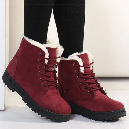 Bottines Décontractées d'Hiver avec Doublure en Laine pour les Femmes | Idéal pour une utilisation quotidienne