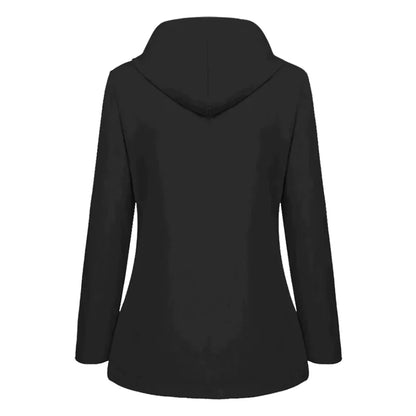 Veste de Pluie Chic Chaleureuse avec Doublure en Fleece et Capuche pour les Femmes | Idéal pour l'hiver