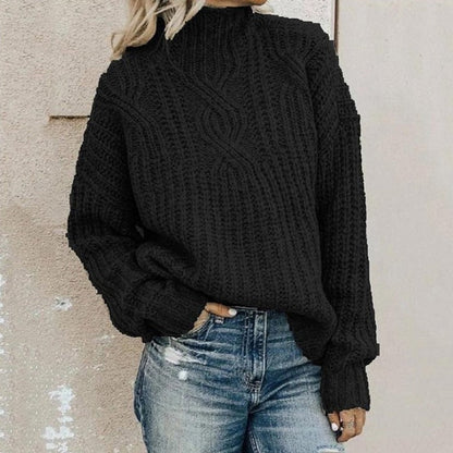 Pull Col Roulé Tricoté Casual pour les Femmes | Idéal pour l'hiver