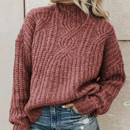 Pull Col Roulé Tricoté Casual pour les Femmes | Idéal pour l'hiver