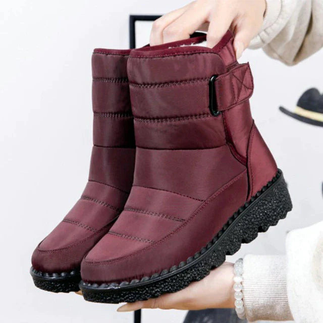 Bottes d'Hiver Chaudes et Imperméables avec Design Antidérapant pour les Femmes |  Idéal pour une utilisation quotidienne