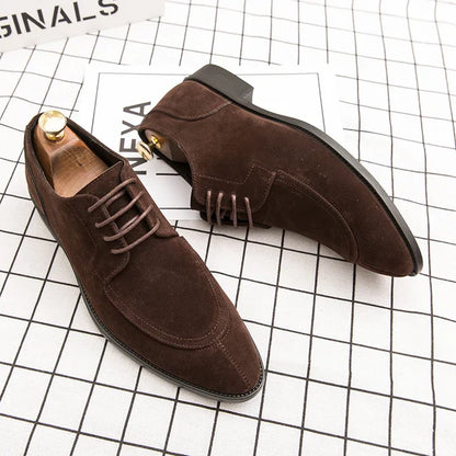 Chaussures en Daim et Cuir Vegan avec Lacets pour les Hommes | Idéal pour une utilisation quotidienne