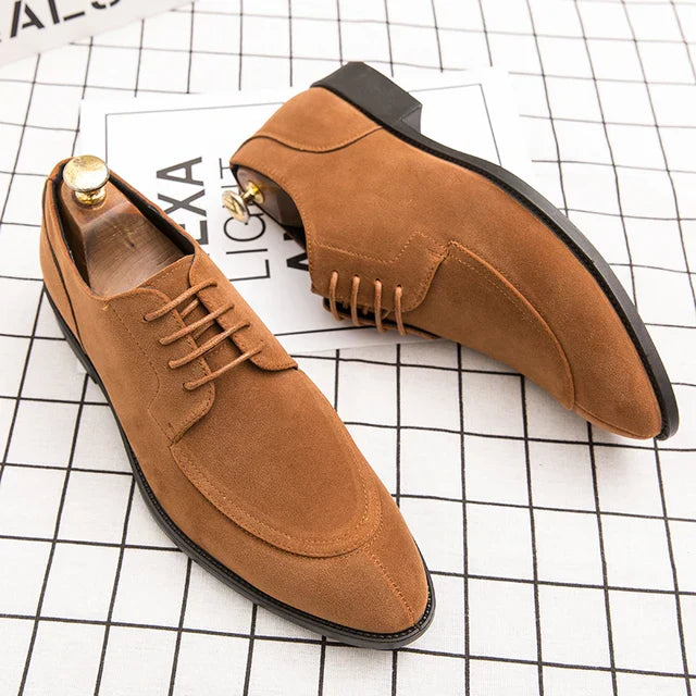 Chaussures en Daim et Cuir Vegan avec Lacets pour les Hommes | Idéal pour une utilisation quotidienne