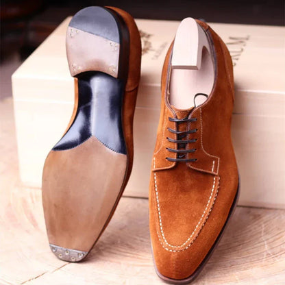 Chaussures en Daim et Cuir Vegan avec Lacets pour les Hommes | Idéal pour une utilisation quotidienne