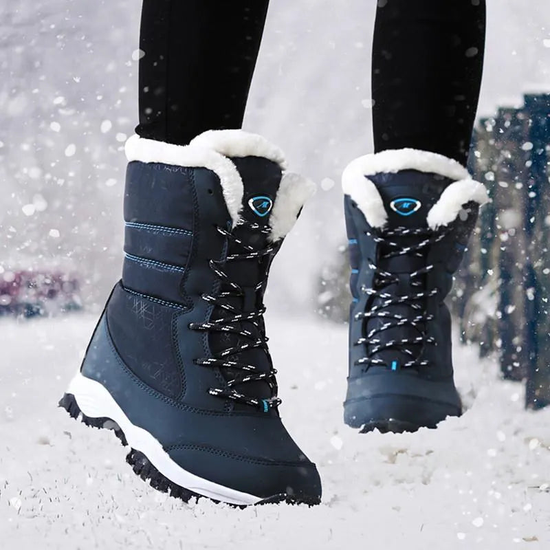 Bottes de Neige Chaudes avec Design Antidérapant d'Hiver pour les Femmes | Idéal pour une utilisation quotidienne