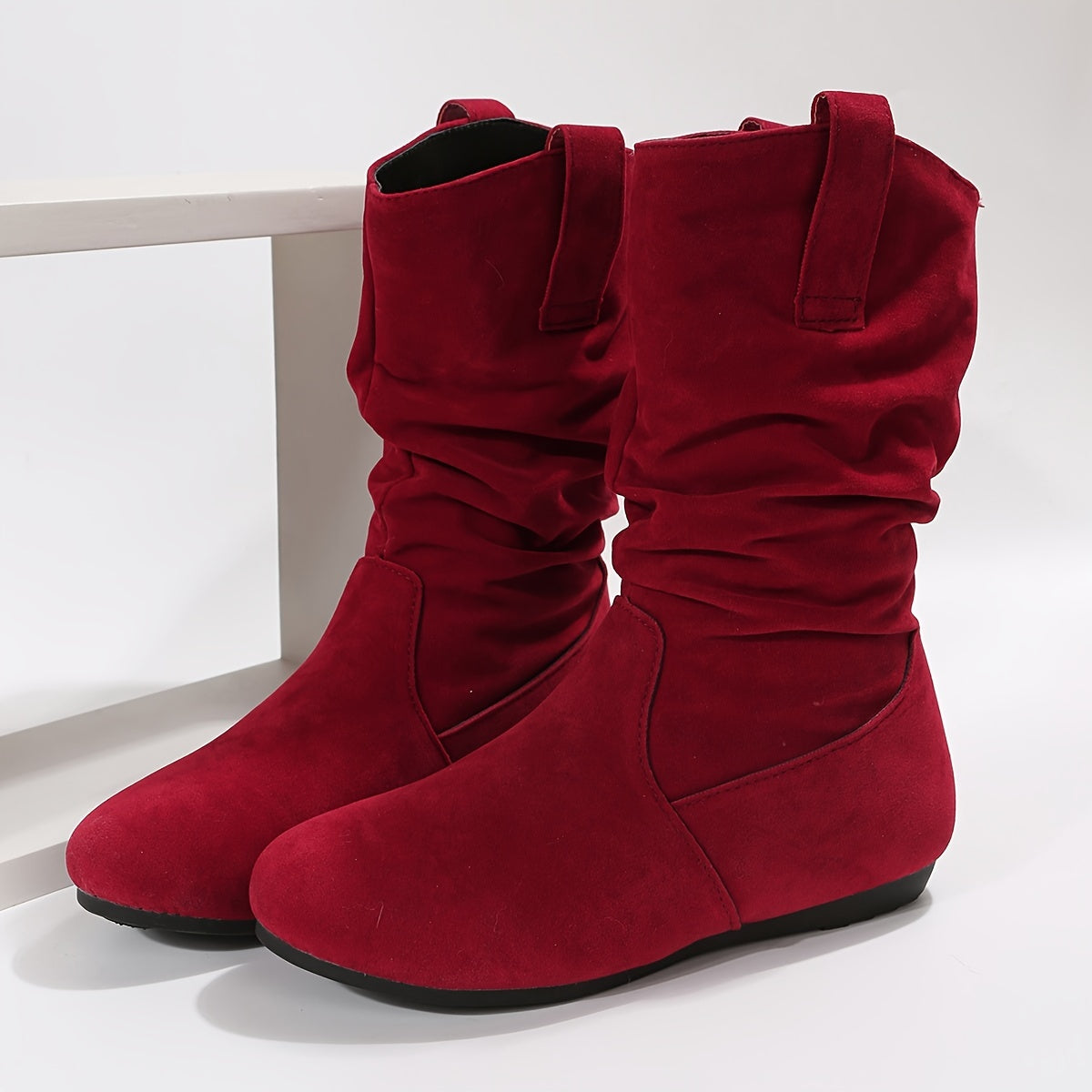 Bottines Décontractées Chaudes en Cuir Végétalien avec Talon et Aspect Doux en Daim pour les Femmes | Idéal pour une utilisation quotidienne