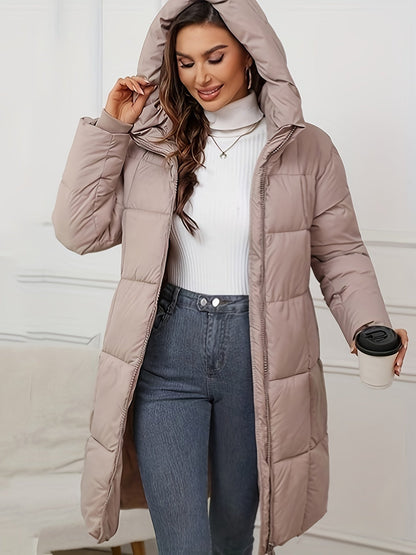 Manteau Mi-Long à Capuche Chic pour l'Hiver pour les Femmes | Idéal pour l'hiver