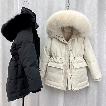 Parka Élégante avec Capuche en Fourrure pour les Femmes | Idéal pour l'hiver