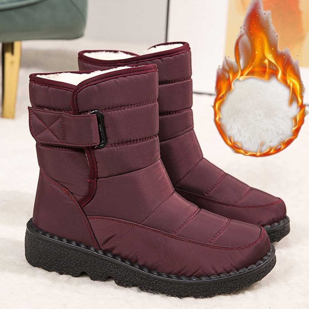 Bottes d'Hiver Décontractées et Imperméables avec Sangle Réglable pour les Femmes |  Idéal pour une utilisation quotidienne