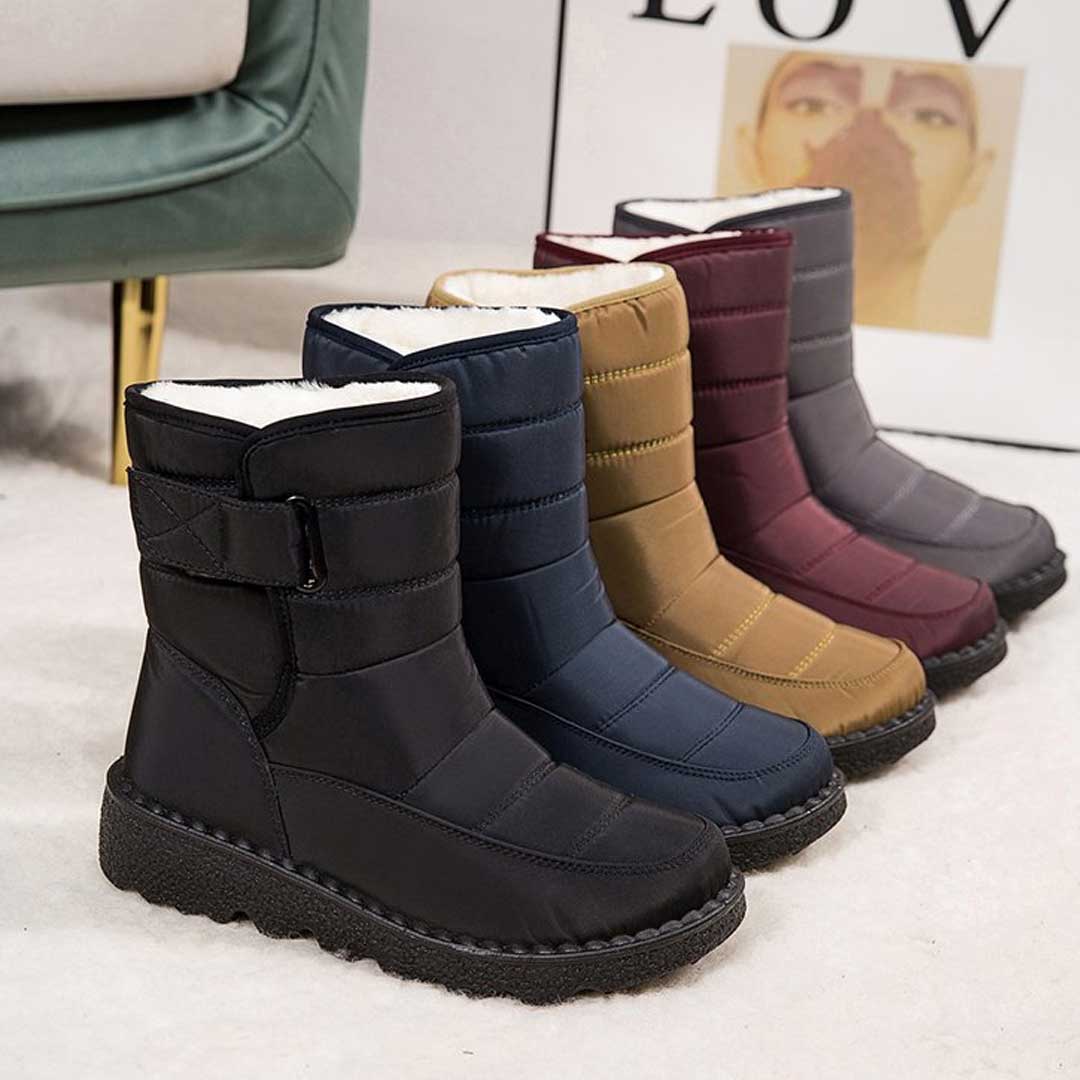 Bottes d'Hiver Décontractées et Imperméables avec Sangle Réglable pour les Femmes |  Idéal pour une utilisation quotidienne